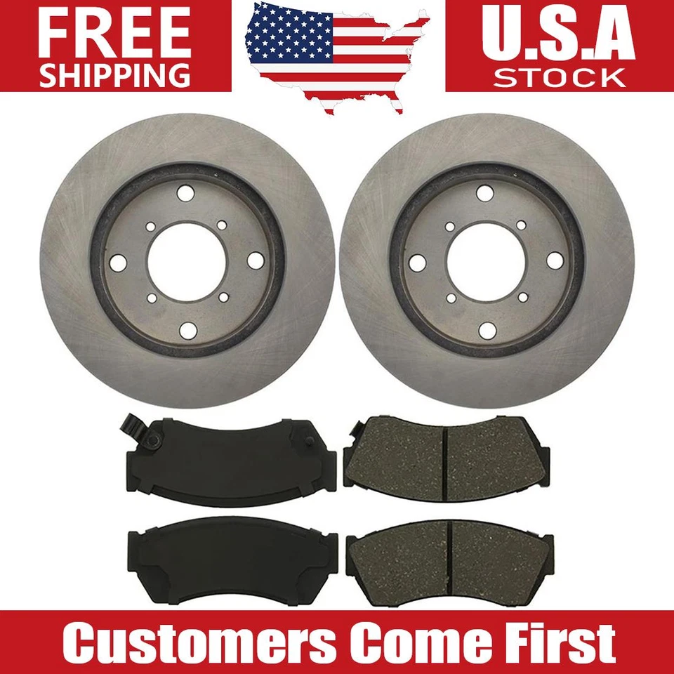 Rotores de freno delanteros + pastillas de freno de cerámica para Chevrolet Metro 1992-2000 2001 Foto 1 de 4
