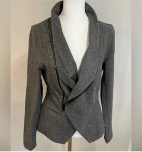 Cabi Women’s Size S Grey Rebel Moto Asymmetrical Zip Jacket. - Picture 1 of 12