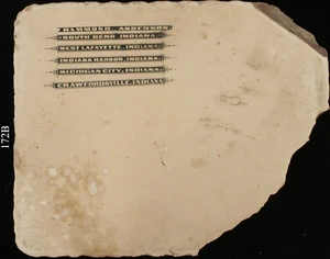 Antique Litho Lithography Stone 10 1/2 x 8 3/4  inches,  2 3/8 inches thick  172 - Picture 1 of 2