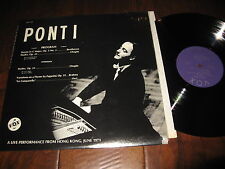 Ponti Record Classical Sonata C Major Etudes Beethoven Chopin Brahms LIve 1971