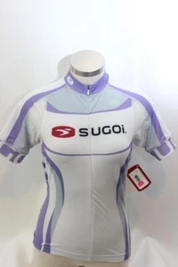 Neu Sugoi Damen RS Trikot Radsport Bike Large weiß lila Kurzarm Oberteil - Bild 1 von 3
