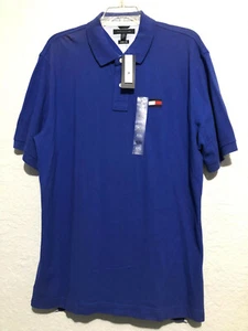 Tommy Hilfiger Men's Short-Sleeve Polo Shirt Trim Fit Size XXL Blue MSRP $49.5 - Picture 1 of 6