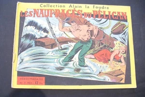 BD - ALAIN LA FOUDRE - PETIT FORMAT - 1949 - N° 7 // TBE !! a collectionner - Imagen 1 de 2