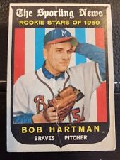 1959 Topps Baseball - Sporting News Rookie Star #128 Bob Hartman (RC) Poor Cond.
