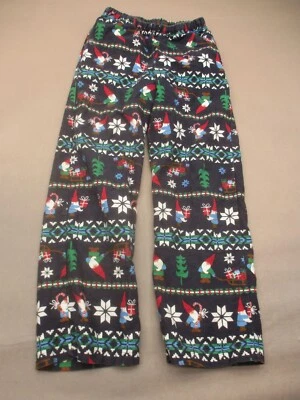 Hanna Andersson Size 10 Girls Multicolor Christmas Cotton Blend Pajama Pants 598 - Изображение 1 из 4