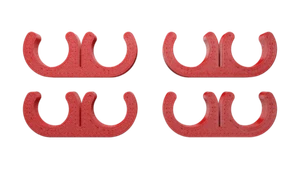 2 Wire Red Nylon 10mm Spark Plug Wire Separators - Set of 4 - Picture 1 of 2