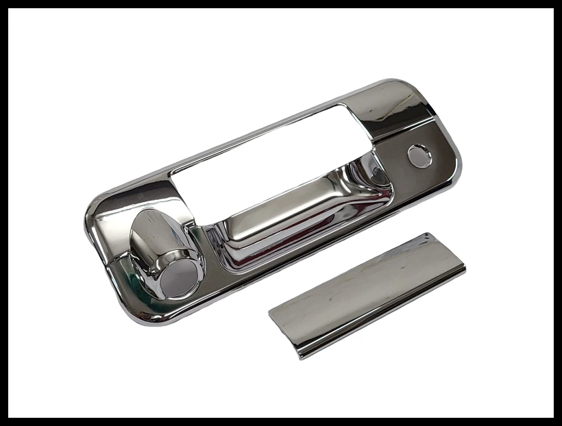 Cubierta de manija de puerta trasera cromada con orificio de cámara para Toyota Tundra 2007-2012 Foto 1 de 1