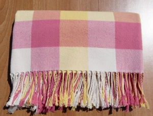 Vintage Laura Ashley Mitford Check Throw/Blanket 100% Cotton Made in UK - Picture 1 of 11