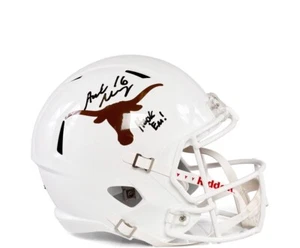 ARCH MANNING AUTOGRAPHED UNIVERSITY OF TEXAS FULL SZ RIDDELL SPEED HELMET 9/116 - Bild 1 von 5