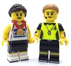 LEGO LOT OF 2 SPORTS GIRL MINIFIGURES COACH AND GOLD MEDALIST OLYMPIAN