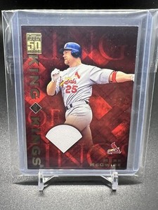 2001 Topps King of Kings Mark McGwire Relic Memorabilia Jersey Card #KKR4