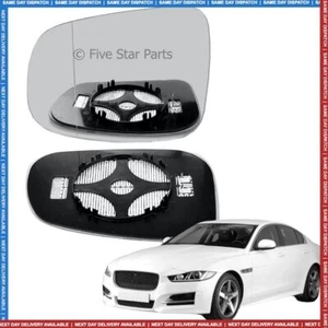 Jaguar XE Left Passenger wing mirror glass 2015-2024 door side Wide angle Heated - Picture 1 of 7