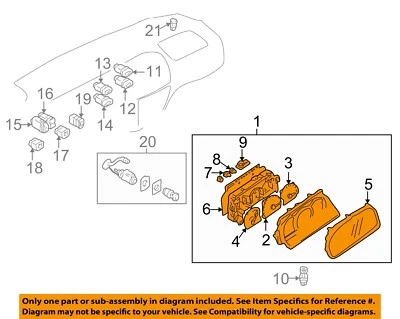 Used Speedometer Gauge fits: 2002 Suzuki Vitara cluster US XL-7 exc. Limited w/A - Image 1 of 3