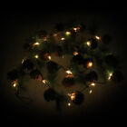  Light Post Plastic Christmas Ratten Garland Pre Lit Artificial Holiday Wire