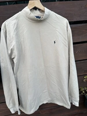 Vtg Ralph Lauren Men’s Beige Turtleneck Shirt *Size Large - Image 1 of 3