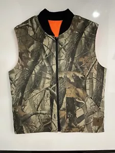 Tough Duck Vest Mens Camo Reversible Full Zip Realtree Size S Hunting Outdoor - Picture 1 of 7