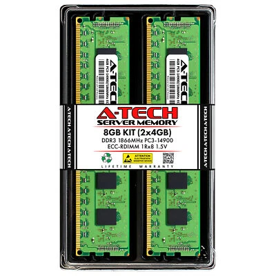 8GB 2x 4GB PC3-14900R RDIMM ASUS RS700-E7/RS4-C RS726Q-E7/RS12 Memory RAM - Image 1 of 3