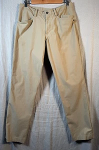 Pantalones Lululemon Para Hombre Sand Warpstreme Ajustados Elastizados Rendimiento Informales Talla Mediana - Imagen 1 de 15