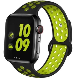 Silicone Replacement Sports Nike Bands For 38/40 mm, 42/44 mm Apple Watch NEW - Picture 1 of 11