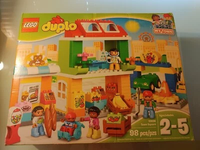 LEGO 10836 DUPLO My Town: Town Square  NEW SEALED BOX except one broken seal - Image 1 of 4