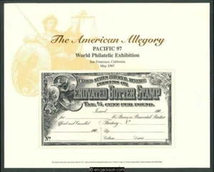 Souvenir Card SC152. The American Allegory. Process or Renovated Butter revenue - Picture 1 of 1