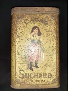 1 Ancienne Boite en tôle lithographiée Cacao SUCHARD 21,50 x 14 cm N°705/111 - Imagen 1 de 8