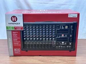 Harbinger 800W Powered Mixer 14-Channel LP9800 48v Phantom Power - Picture 1 of 8