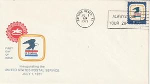 1396 8c Postal Service 7-1-71 FDC First Day Daytona Beach Florida - Picture 1 of 1