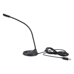 (USB) Schwanenhalsmikrofon Schwarz 360 ° S Pick Up Desktop Schwanenhals CH - Bild 1 von 22