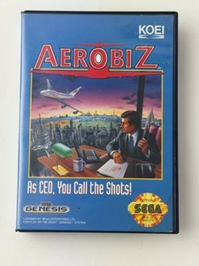 Aerobiz (Sega Genesis, 1992) CIB Complete w/ Manual, Registration & Poster - Picture 1 of 14