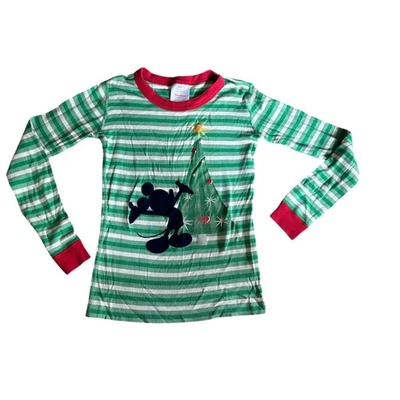 Top pijama manga larga Hanna Andersson x Disney verde MICKEY MOUSE NAVIDAD 10 Foto 1 de 4