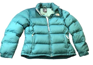 The North Face Womens 700 Down Puffer Jacket Size L Teal great condition! - Picture 1 of 14