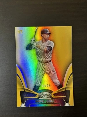 Aaron Judge 2019 Chronicles Certified Mirror Gold /25 #3 SSP Holo Foil Yankees - Image 1 of 2