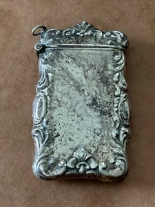 A+++ Sterling Silver Vintage Match Safe Scrolling Fantastic Detail 33G (25-7) - Picture 1 of 6