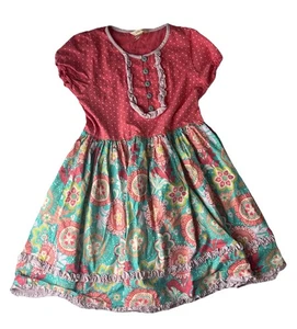 Matilda Jane Wonderment Pretty In Patterns Dress Girls Size 14 - Picture 1 of 6