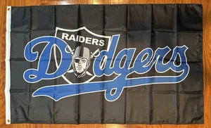 LA Teams 3’ X 5’ Flag Banner Decor Raiders Dodgers Fan Los Angeles Las Vegas - Picture 1 of 2
