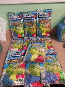 1000X ZURU Bunch O Balloons Rapid-Fill Water Balloons 10 X 100 Red Orange Blue + - Picture 1 of 12