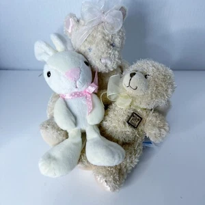 Konvolut 3 Vintage und Plüsch Hase Bär Kaninchen Stofftiere - Bild 1 von 4