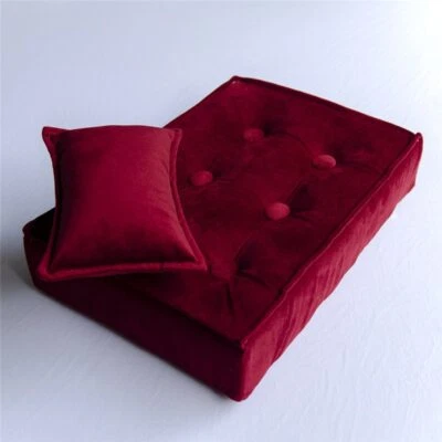 Almohada de bebé recién nacido fotografía mini colchón posando ropa de cama estudio cojín alfombra Foto 1 de 4