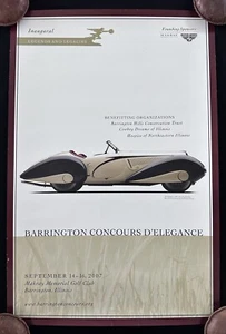 2007 First Barrington Concours Poster 1937 Delahaye 135M Michael Furman - Picture 1 of 7