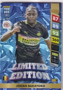 Panini Adrenalyn XL FIFA 365 2025 No. Johan Bakayoko Limited Edition - Picture 1 of 1