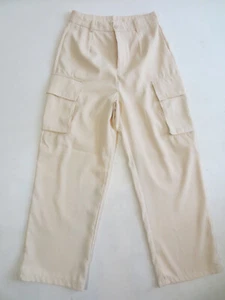 Pantalón City Cargo Marlene XS aprox T.34 crema beige claro fácil de cuidar como nuevo /C - Imagen 1 de 5