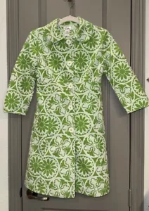 Cappotto jacquard Lilly Pulitzer Kiera in verde clandestino. Taglia 0. Completo pasquale - Foto 1 di 10