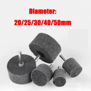 6MM Drill Bit Grinding Head Grey Nylon Fiber Polishing Wheel 20/25/30/40/50mm - Picture 1 of 12