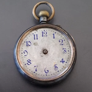 POCKET WATCH Not working parts or repair small 30.5mm o/all 25.7dial 24.5 mech - Picture 1 of 13