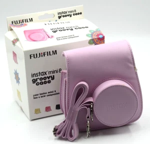 Fujifilm Official Pink Groovy Camera Case for Instax Mini 8 Mini 9 Raspberry - Picture 1 of 9