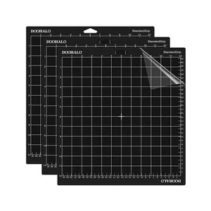 Cricut Maker Ersatz Schneidematte 3 Stück 12" x 12" schwarz selbstklebend Standardgriff - Bild 1 von 7