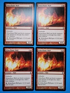 4x Aetherflame Wall Time Spiral 2006 Mtg Magic Card Mountain Creature 142 - Picture 1 of 4