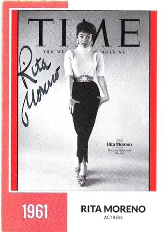 West Side Story RITA MORENO SIGNED Custom Card - ANITA 2 Cover