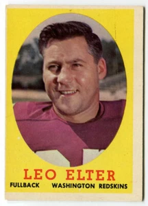 1958 Topps #25 Leo Elter Washington Redskins - Picture 1 of 2